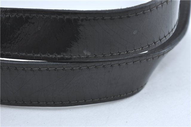 Authentic GUCCI Abbey Shoulder Tote Bag GG Canvas Leather 141470 Black 1474C