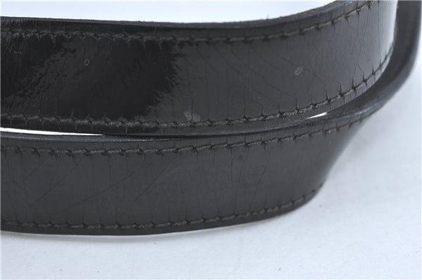 Authentic GUCCI Abbey Shoulder Tote Bag GG Canvas Leather 141470 Black 1474C