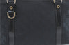 Authentic GUCCI Abbey Shoulder Tote Bag GG Canvas Leather 141470 Black 1474C