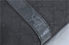 Authentic GUCCI Abbey Shoulder Tote Bag GG Canvas Leather 141470 Black 1474C