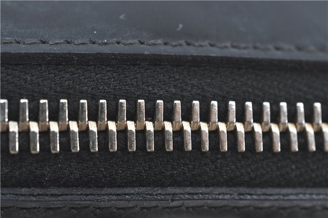 Authentic GUCCI Abbey Shoulder Tote Bag GG Canvas Leather 141470 Black 1474C