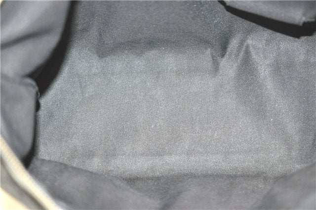 Authentic GUCCI Abbey Shoulder Tote Bag GG Canvas Leather 141470 Black 1474C