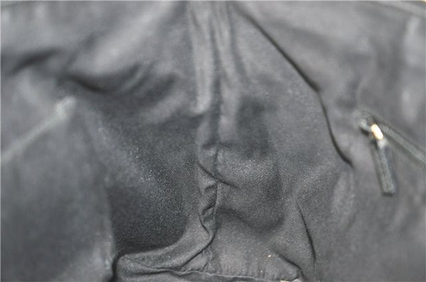 Authentic GUCCI Abbey Shoulder Tote Bag GG Canvas Leather 141470 Black 1474C