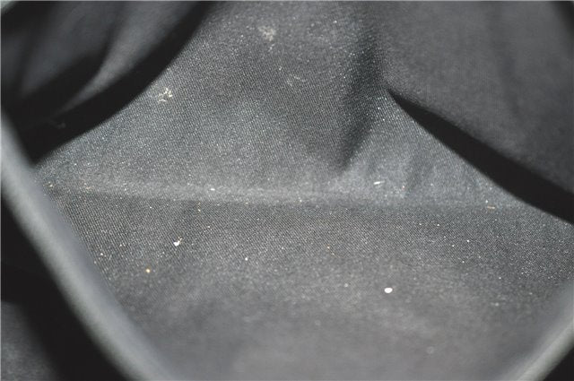 Authentic GUCCI Abbey Shoulder Tote Bag GG Canvas Leather 141470 Black 1474C