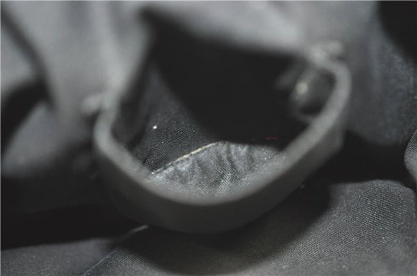 Authentic GUCCI Abbey Shoulder Tote Bag GG Canvas Leather 141470 Black 1474C