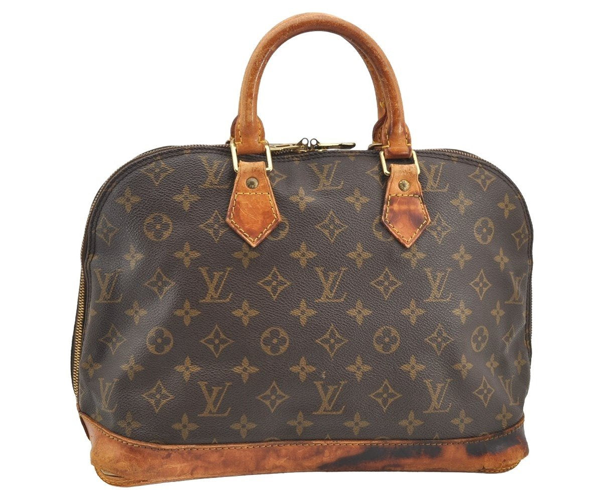 Authentic Louis Vuitton Monogram Alma Hand Bag Purse M51130 LV 1474I