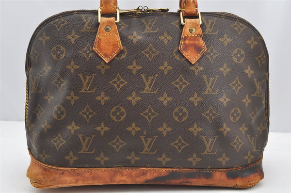 Authentic Louis Vuitton Monogram Alma Hand Bag Purse M51130 LV 1474I