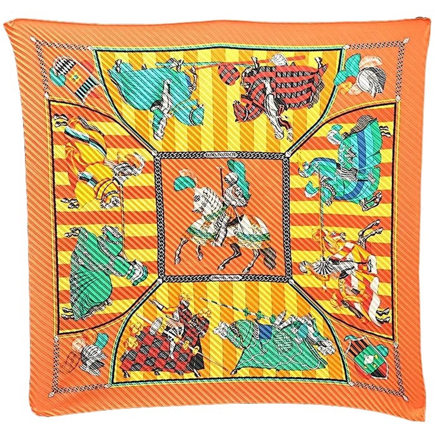 Authentic HERMES Pleats Scarf 