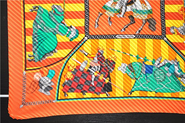 Authentic HERMES Pleats Scarf 