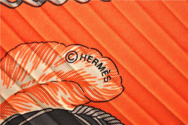 Authentic HERMES Pleats Scarf 