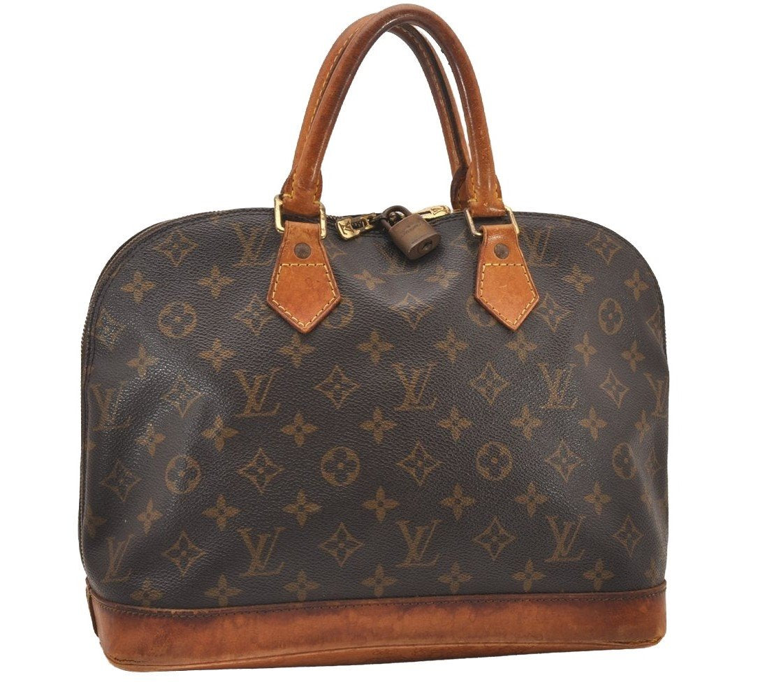 Authentic Louis Vuitton Monogram Alma Hand Bag Purse M51130 LV 1475I