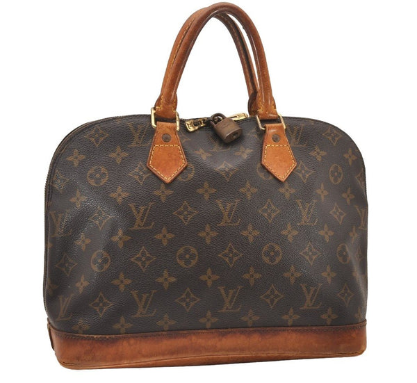Authentic Louis Vuitton Monogram Alma Hand Bag Purse M51130 LV 1475I