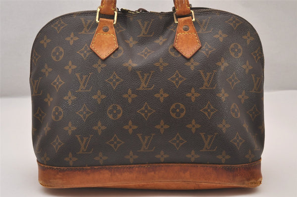 Authentic Louis Vuitton Monogram Alma Hand Bag Purse M51130 LV 1475I