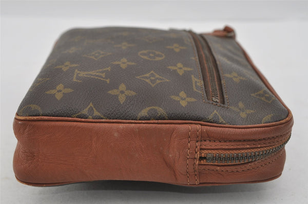 Authentic Louis Vuitton Monogram Pochette Sport Clutch Hand Bag Old Model 1477I