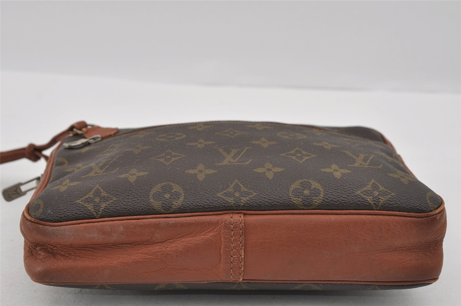 Authentic Louis Vuitton Monogram Pochette Sport Clutch Hand Bag Old Model 1477I