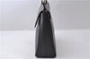 Authentic GUCCI Bamboo 2way Hand Shoulder Bag Purse Leather Black 1478D