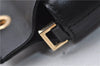 Authentic GUCCI Bamboo 2way Hand Shoulder Bag Purse Leather Black 1478D