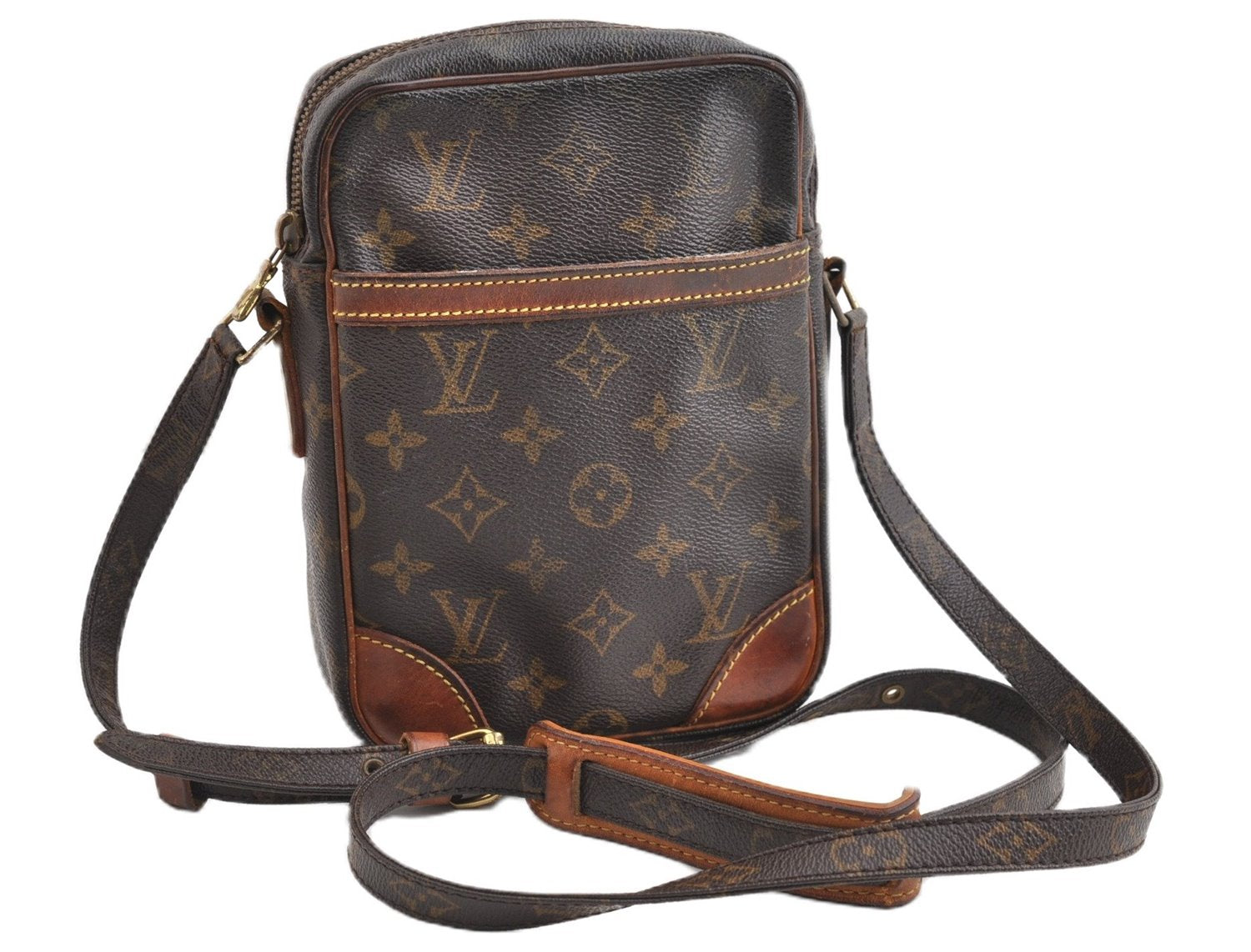 Authentic Louis Vuitton Monogram Danube Shoulder Cross Body Bag M45266 LV 1478G
