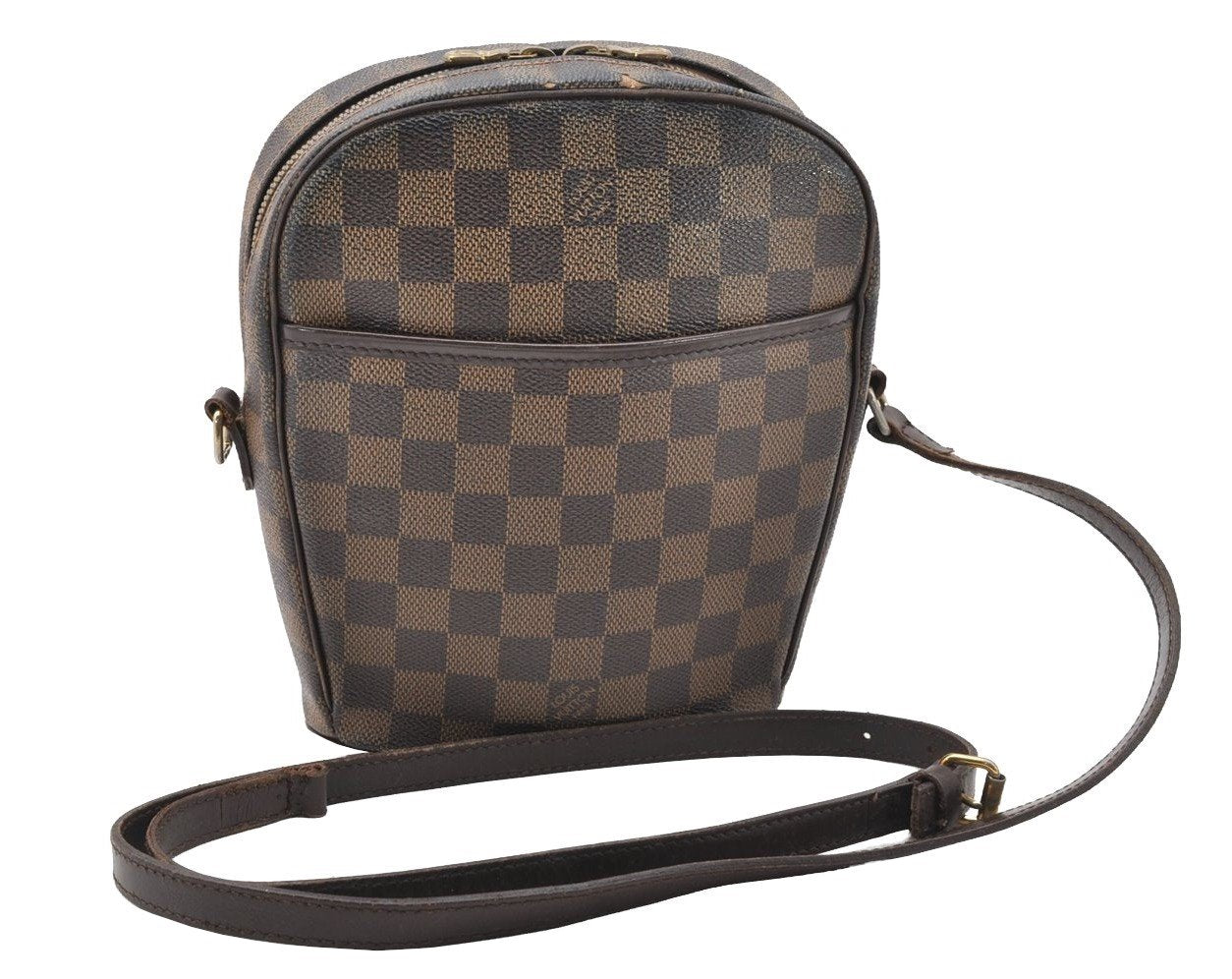 Authentic Louis Vuitton Damier Ipanema PM Shoulder Cross Bag N51294 Junk 1478I
