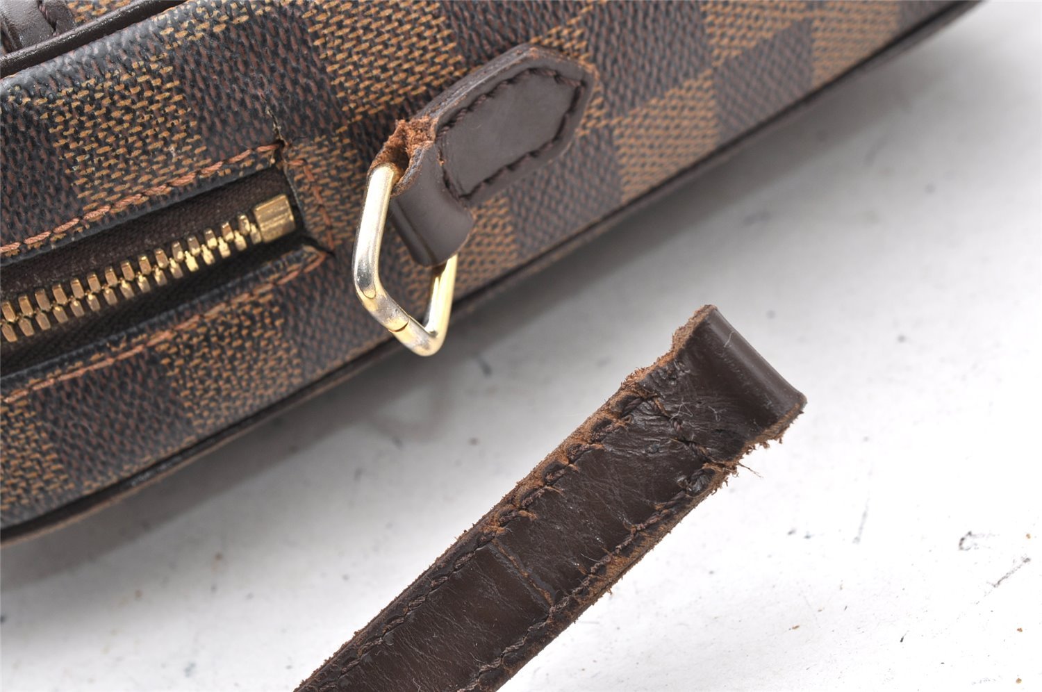 Authentic Louis Vuitton Damier Ipanema PM Shoulder Cross Bag N51294 Junk 1478I