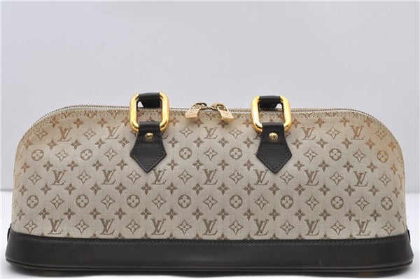 Auth Louis Vuitton Monogram Mini Alma Ron Hand Bag Khaki Beige M92206 LV 1479D
