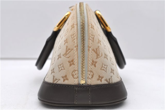 Auth Louis Vuitton Monogram Mini Alma Ron Hand Bag Khaki Beige M92206 LV 1479D