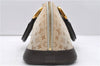 Auth Louis Vuitton Monogram Mini Alma Ron Hand Bag Khaki Beige M92206 LV 1479D