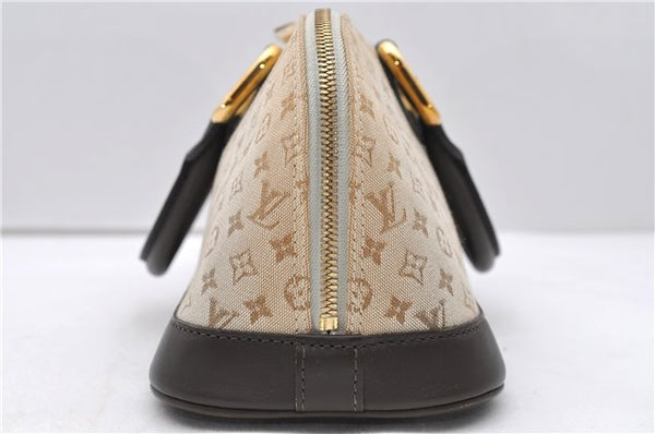 Auth Louis Vuitton Monogram Mini Alma Ron Hand Bag Khaki Beige M92206 LV 1479D