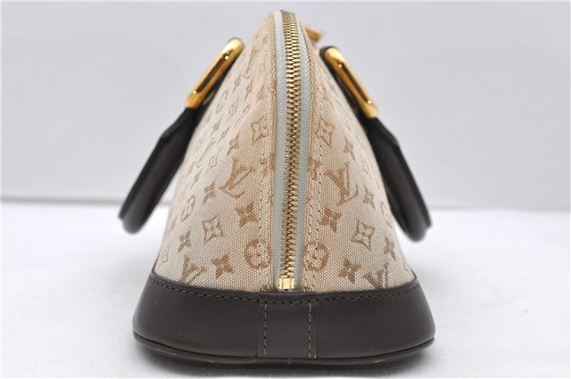 Auth Louis Vuitton Monogram Mini Alma Ron Hand Bag Khaki Beige M92206 LV 1479D