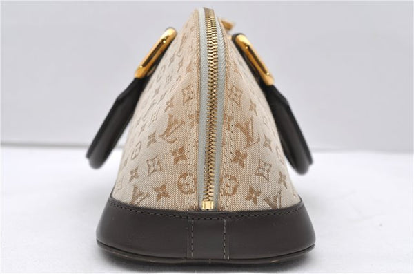 Auth Louis Vuitton Monogram Mini Alma Ron Hand Bag Khaki Beige M92206 LV 1479D
