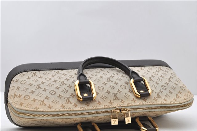 Auth Louis Vuitton Monogram Mini Alma Ron Hand Bag Khaki Beige M92206 LV 1479D