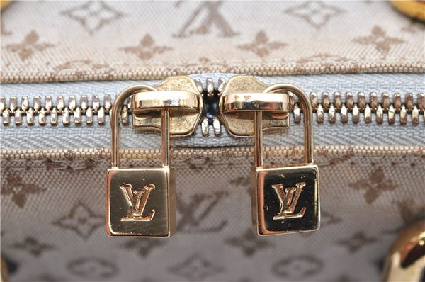 Auth Louis Vuitton Monogram Mini Alma Ron Hand Bag Khaki Beige M92206 LV 1479D