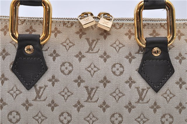 Auth Louis Vuitton Monogram Mini Alma Ron Hand Bag Khaki Beige M92206 LV 1479D