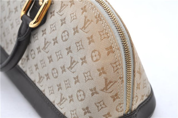 Auth Louis Vuitton Monogram Mini Alma Ron Hand Bag Khaki Beige M92206 LV 1479D