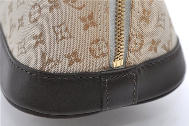 Auth Louis Vuitton Monogram Mini Alma Ron Hand Bag Khaki Beige M92206 LV 1479D