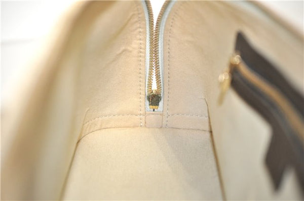 Auth Louis Vuitton Monogram Mini Alma Ron Hand Bag Khaki Beige M92206 LV 1479D