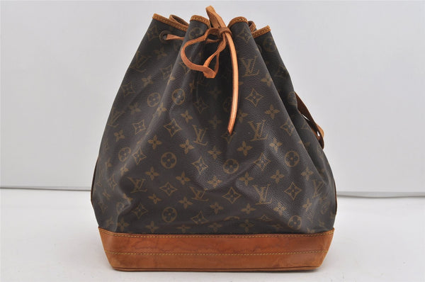 Authentic Louis Vuitton Monogram Noe Shoulder Drawstring Bag M42224 LV 1479I