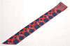 Authentic HERMES Twilly Scarf "TAPIS PERSANS" Silk Red Navy 1480E