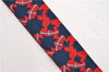 Authentic HERMES Twilly Scarf "TAPIS PERSANS" Silk Red Navy 1480E