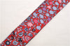 Authentic HERMES Twilly Scarf "TAPIS PERSANS" Silk Red Navy 1480E