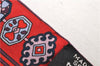 Authentic HERMES Twilly Scarf "TAPIS PERSANS" Silk Red Navy 1480E