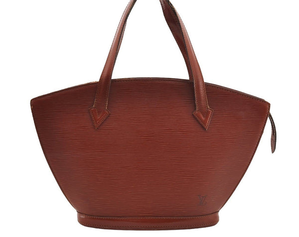 Authentic Louis Vuitton Epi Saint Jacques Hand Bag Brown M52273 LV 1480I