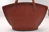 Authentic Louis Vuitton Epi Saint Jacques Hand Bag Brown M52273 LV 1480I