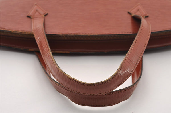 Authentic Louis Vuitton Epi Saint Jacques Hand Bag Brown M52273 LV 1480I