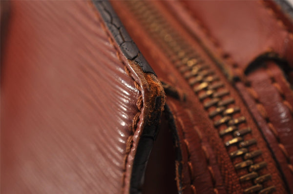 Authentic Louis Vuitton Epi Saint Jacques Hand Bag Brown M52273 LV 1480I