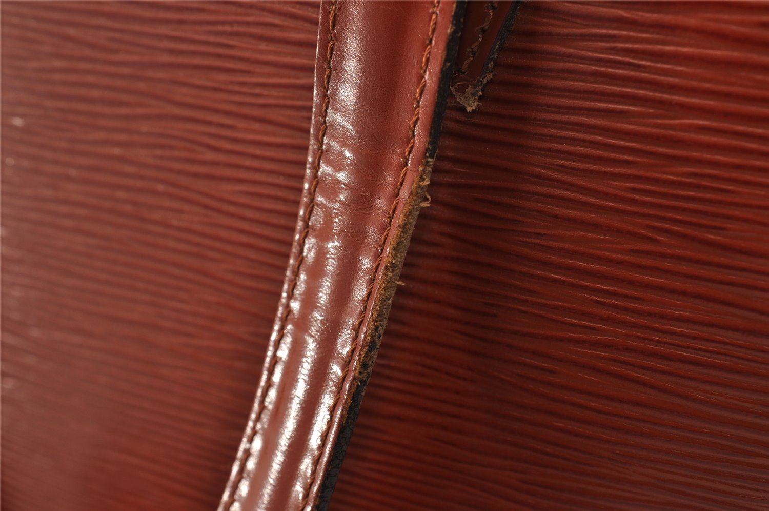 Authentic Louis Vuitton Epi Saint Jacques Hand Bag Brown M52273 LV 1480I