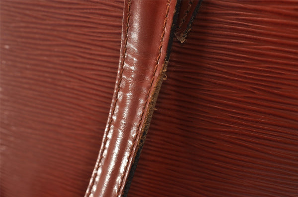 Authentic Louis Vuitton Epi Saint Jacques Hand Bag Brown M52273 LV 1480I