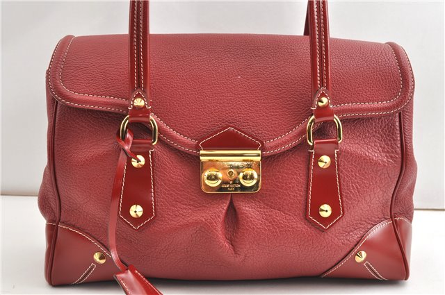 Authentic Louis Vuitton Suhali Rapsolu Shoulder Hand Bag Red M95849 LV 1481G