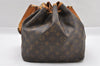 Authentic Louis Vuitton Monogram Petit Noe M42226 Shoulder Drawstring Bag 1481I