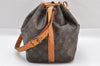 Authentic Louis Vuitton Monogram Petit Noe M42226 Shoulder Drawstring Bag 1481I